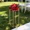 Gold Metal Floral Cube Stand 10PCS, 33LB Capacity Wedding Decor